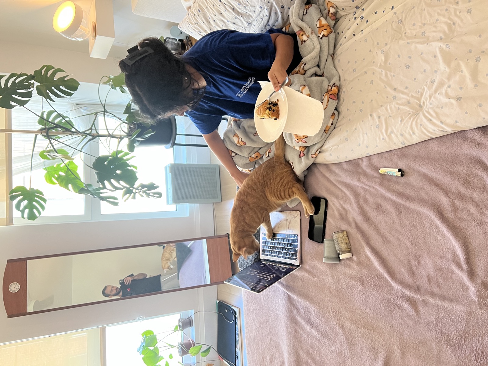 Breakfast in bed with Sebastian